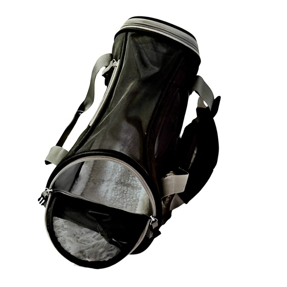 bergan comfort carrier small pet (black/grey) - Picture 5 of 10